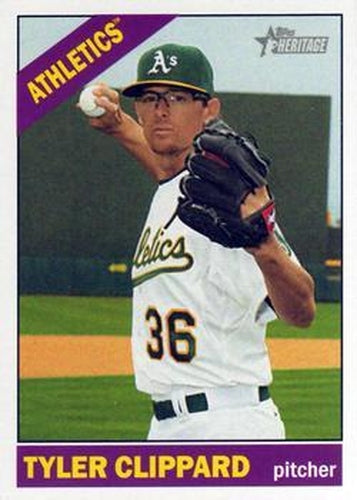 #543 Tyler Clippard - Oakland Athletics - 2015 Topps Heritage Baseball