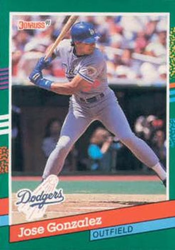 #543 Jose Gonzalez - Los Angeles Dodgers - 1991 Donruss Baseball