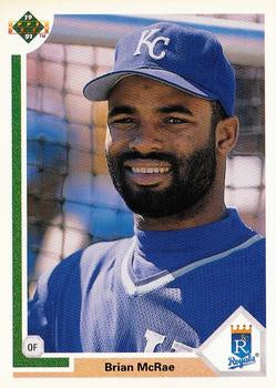 #543 Brian McRae - Kansas City Royals - 1991 Upper Deck Baseball