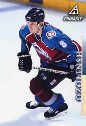 #128 Sandis Ozolinsh - Colorado Avalanche - 1997-98 Pinnacle Hockey