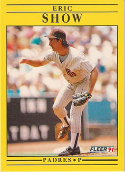 #544 Eric Show - San Diego Padres - 1991 Fleer Baseball