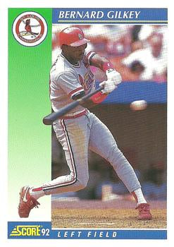 #544 Bernard Gilkey - St. Louis Cardinals - 1992 Score Baseball
