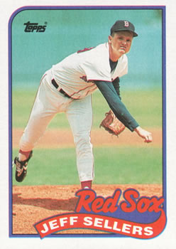 #544 Jeff Sellers - Boston Red Sox - 1989 Topps Baseball
