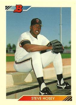 #544 Steve Hosey - San Francisco Giants - 1992 Bowman Baseball