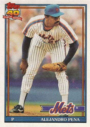 #544 Alejandro Pena - New York Mets - 1991 O-Pee-Chee Baseball