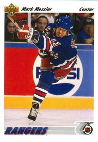 #545 Mark Messier - New York Rangers - 1991-92 Upper Deck Hockey