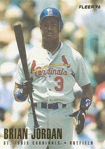#545 Brian Jordan - St. Louis Cardinals - 1996 Fleer Baseball