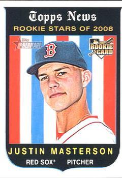 #545 Justin Masterson - Boston Red Sox - 2008 Topps Heritage Baseball