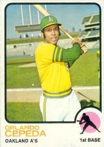 #545 Orlando Cepeda - Oakland Athletics - 1973 Topps Baseball