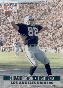 #545 Ethan Horton - Los Angeles Raiders - 1991 Pro Set Football