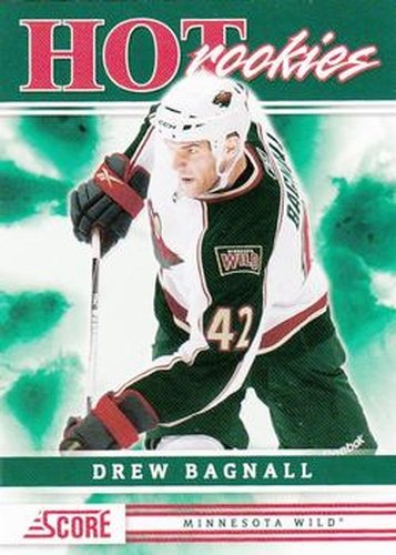 #546 Drew Bagnall - Minnesota Wild - 2011-12 Score Hockey