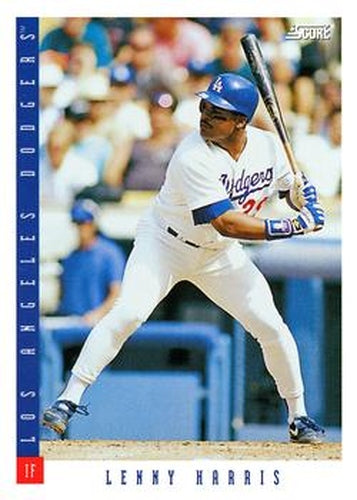 #546 Lenny Harris - Los Angeles Dodgers - 1993 Score Baseball
