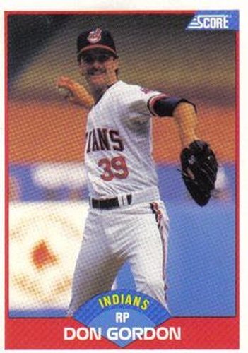 #547 Don Gordon - Cleveland Indians - 1989 Score Baseball