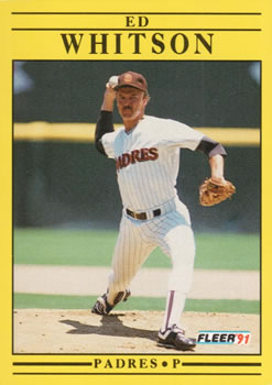 #547 Ed Whitson - San Diego Padres - 1991 Fleer Baseball