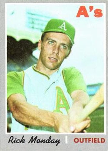 #547 Rick Monday - Oakland Athletics - 1970 Topps Baseball