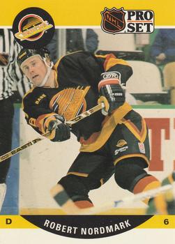 #547 Robert Nordmark - Vancouver Canucks - 1990-91 Pro Set Hockey