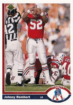 #548 Johnny Rembert - New England Patriots - 1991 Upper Deck Football