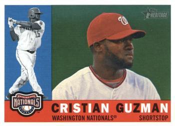 #548 Cristian Guzman - Washington Nationals - 2009 Topps Heritage Baseball