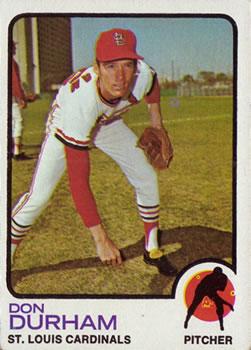 #548 Don Durham - St. Louis Cardinals - 1973 Topps Baseball