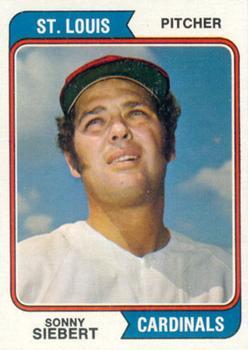#548 Sonny Siebert - St. Louis Cardinals - 1974 Topps Baseball