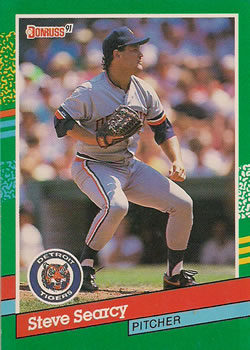 #549 Steve Searcy - Detroit Tigers - 1991 Donruss Baseball