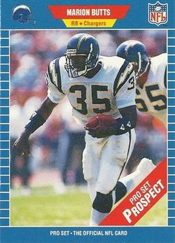#549 Marion Butts - San Diego Chargers - 1989 Pro Set Football