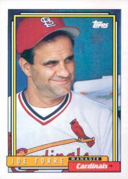 #549 Joe Torre - St. Louis Cardinals - 1992 Topps Baseball