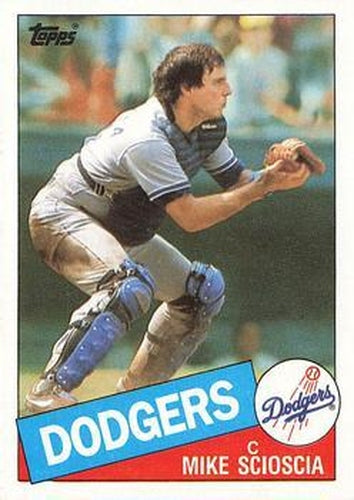#549 Mike Scioscia - Los Angeles Dodgers - 1985 Topps Baseball