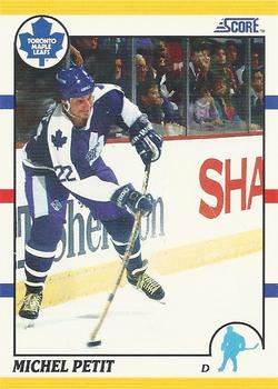 #54T Michel Petit - Toronto Maple Leafs - 1990-91 Score Rookie and Traded Hockey