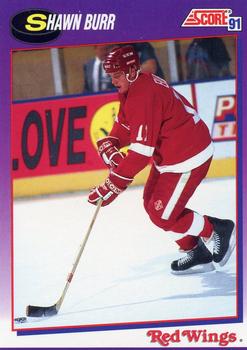 #54 Shawn Burr - Detroit Red Wings - 1991-92 Score American Hockey