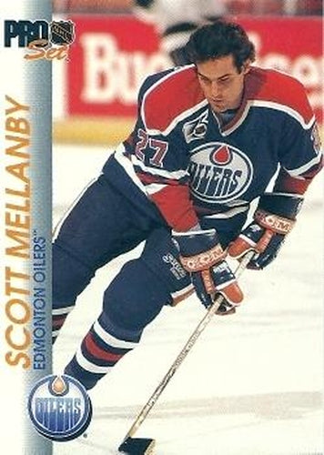 #54 Scott Mellanby - Edmonton Oilers - 1992-93 Pro Set Hockey