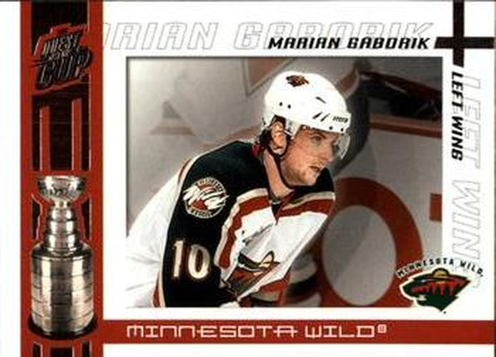 #54 Marian Gaborik - Minnesota Wild - 2003-04 Pacific Quest for the Cup Hockey