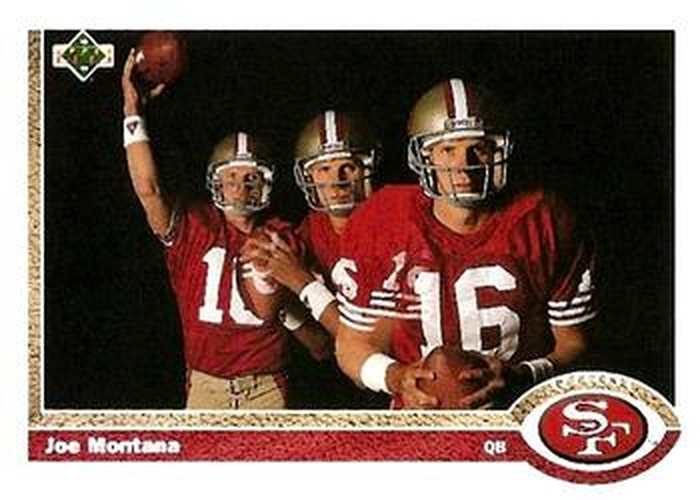 #54 Joe Montana - San Francisco 49ers - 1991 Upper Deck Football