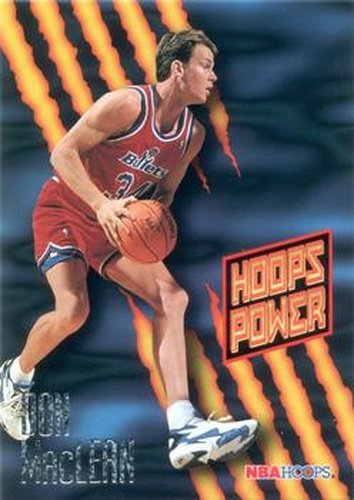 #PR-54 Don MacLean - Washington Bullets - 1994-95 Hoops Basketball - Power Ratings