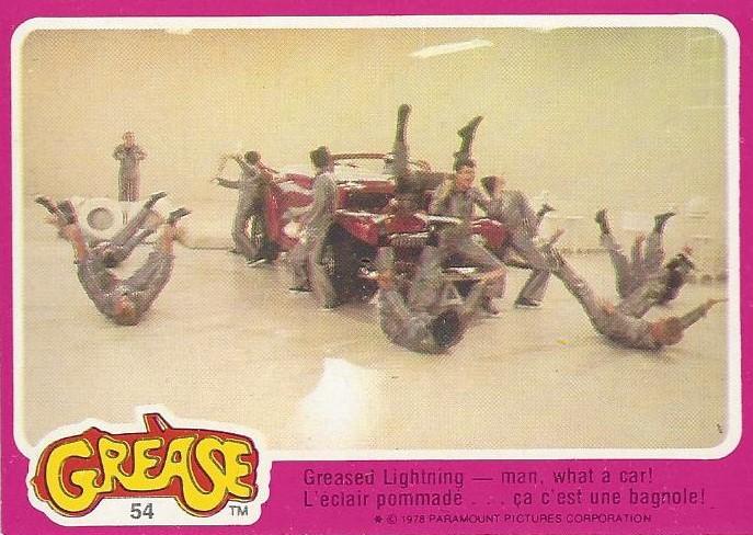 #54 Greased Lightning - Man, What a Car! - 1978 O-Pee-Chee Grease