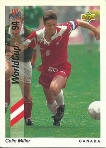 #54 Colin Miller - Canada - 1993 Upper Deck World Cup Preview English/Spanish Soccer