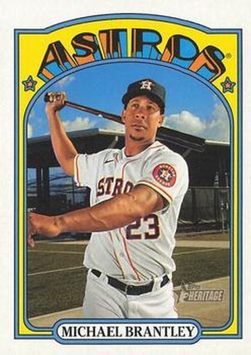 #54 Michael Brantley - Houston Astros - 2021 Topps Heritage Baseball