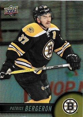 #54 Patrice Bergeron - Boston Bruins - 2017-18 Upper Deck Tim Hortons Hockey
