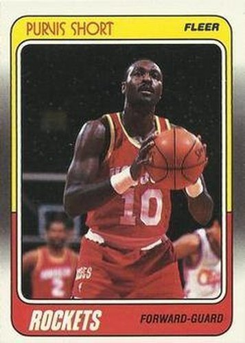 #54 Purvis Short - Houston Rockets - 1988-89 Fleer Basketball