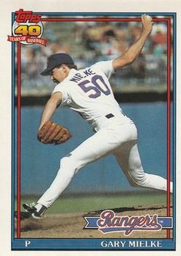 #54 Gary Mielke - Texas Rangers - 1991 O-Pee-Chee Baseball