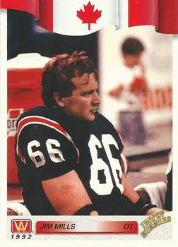 #54 Jim Mills - British Columbia Lions - 1992 All World CFL Football