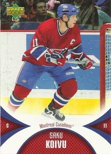 #54 Saku Koivu - Montreal Canadiens - 2006-07 Upper Deck Mini Jersey Hockey