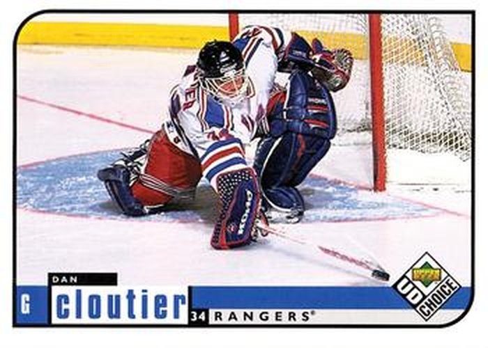 #131 Dan Cloutier - New York Rangers - 1998-99 UD Choice Hockey
