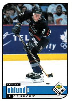 #206 Mattias Ohlund - Vancouver Canucks - 1998-99 UD Choice Hockey