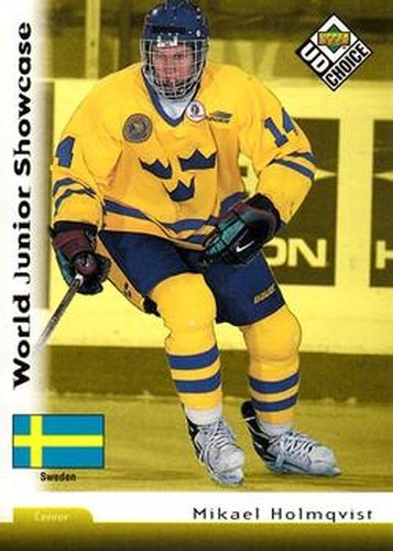 #289 Mikael Holmqvist - Sweden - 1998-99 UD Choice Hockey