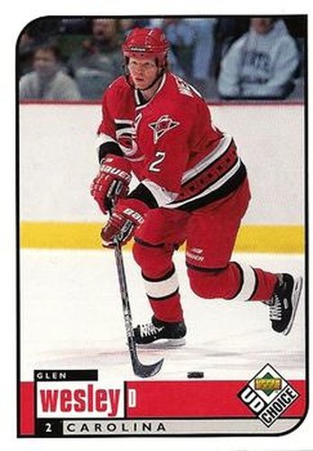 #41 Glen Wesley - Carolina Hurricanes - 1998-99 UD Choice Hockey