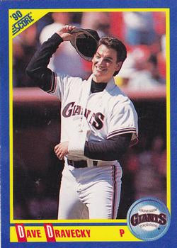 #550 Dave Dravecky - San Francisco Giants - 1990 Score Baseball