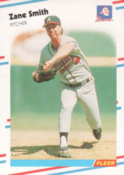 #550 Zane Smith - Atlanta Braves - 1988 Fleer Baseball