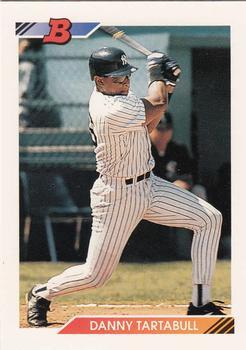 #550 Danny Tartabull - New York Yankees - 1992 Bowman Baseball
