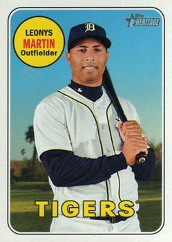 #550 Leonys Martin - Detroit Tigers - 2018 Topps Heritage Baseball